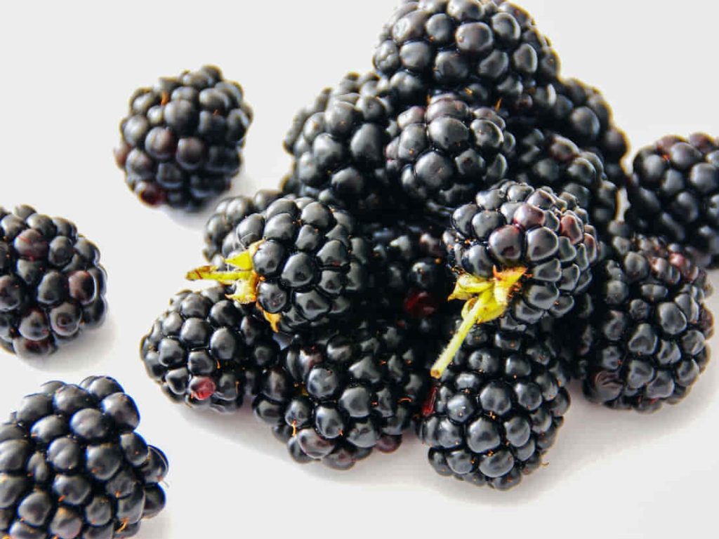 Blackberries On Table