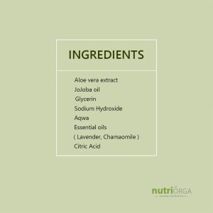 Ingredients Aloe vera Soap
