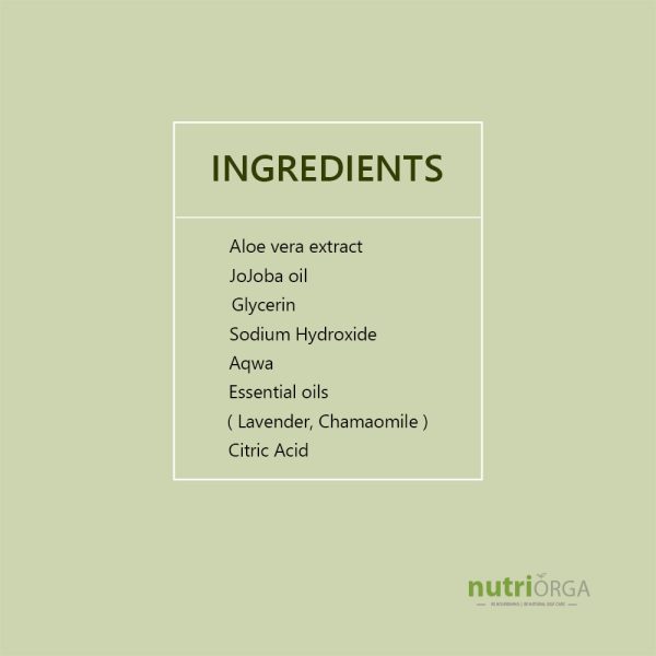 Ingredients Aloe vera Soap