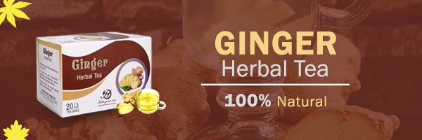Ginger herbal tea for digestion