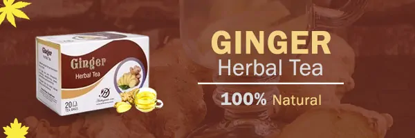 Ginger herbal tea for digestion