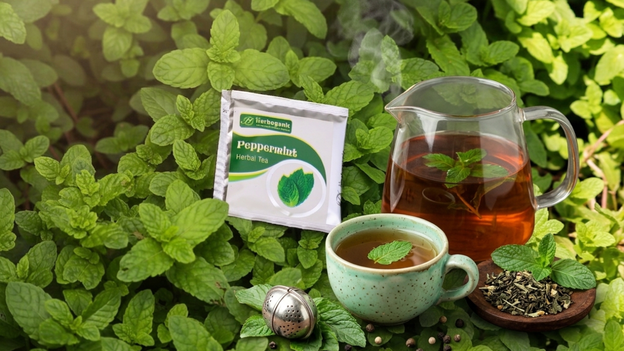 Peppermint tea for digestion